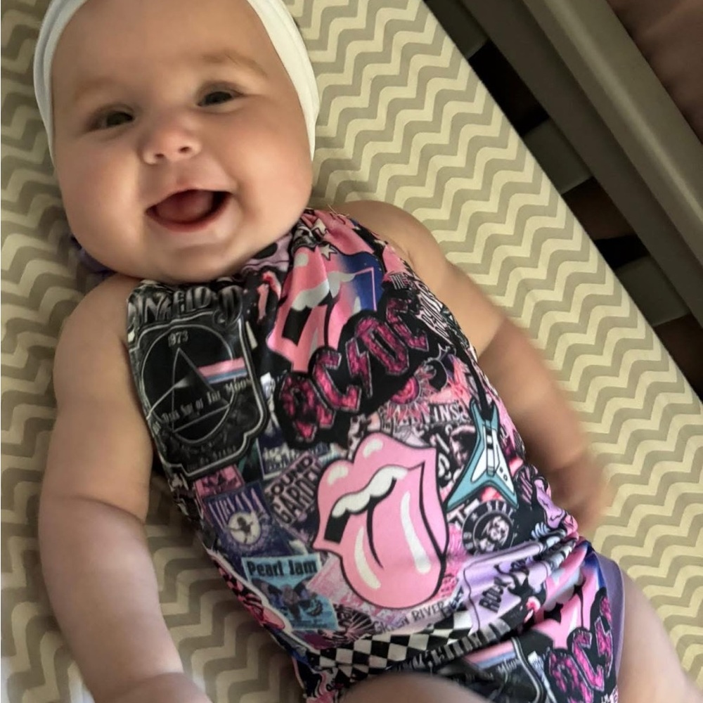 Handmade Baby halter Onesie